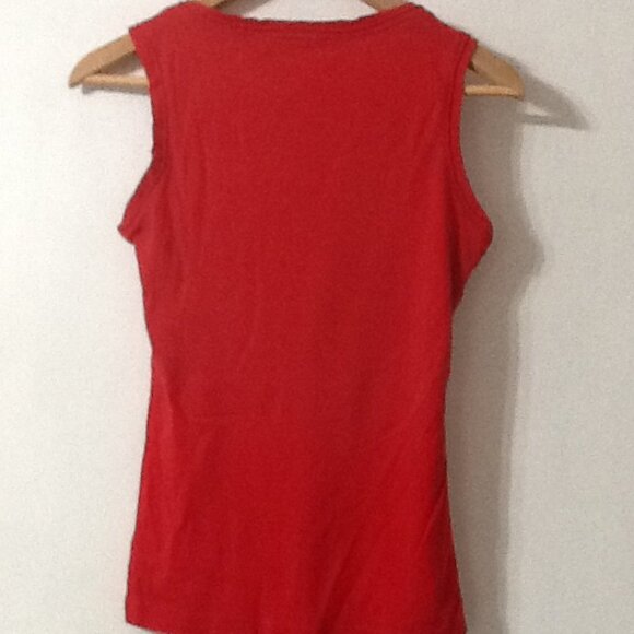 2 A Tee Red Sleeveless Tank top - Picture 2 of 5
